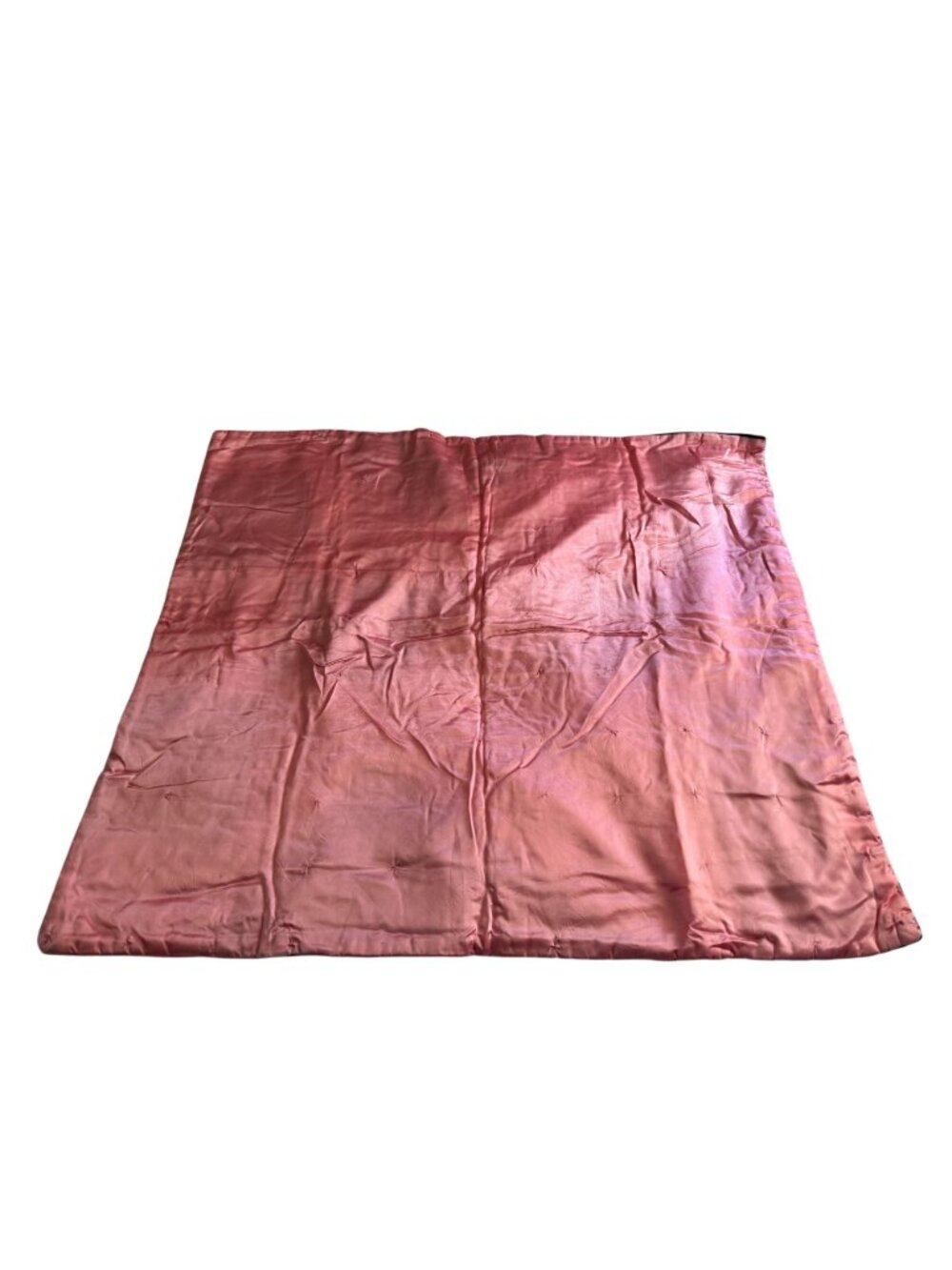 Handmade Vintage Velvet Pink Navy White Duck Quilt Satin Back Blanket 32x38" - Picture 7 of 7
